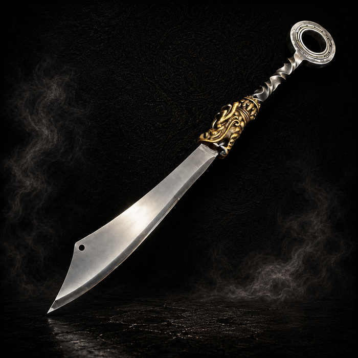 Tenglong Dragon Ring-Pommel Miniature Dao - product photo - MythArc collectible