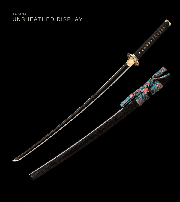 Unsharpened Phoenix Collector Katana — Spring Steel, Copper Mounts, Slim Saya — view 1