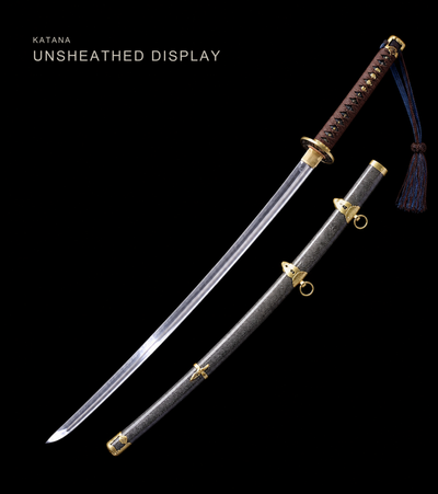 Refined Jigane WWII Navy Sword — Brown Ito, Rayskin Saya