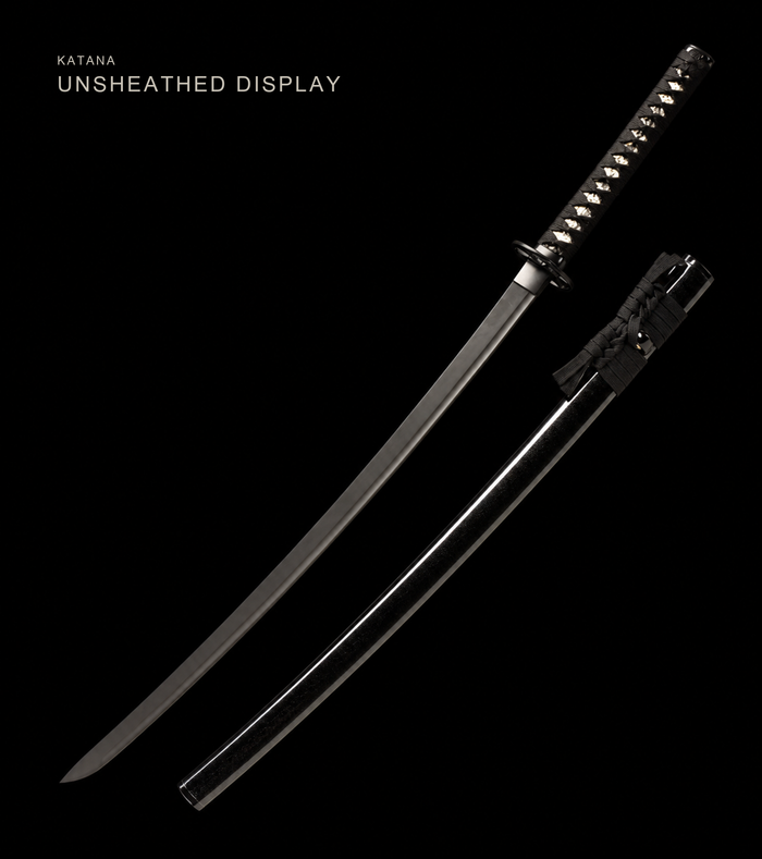 Phantom Katana — Titanium-Coated 5160, Blackened Fittings
