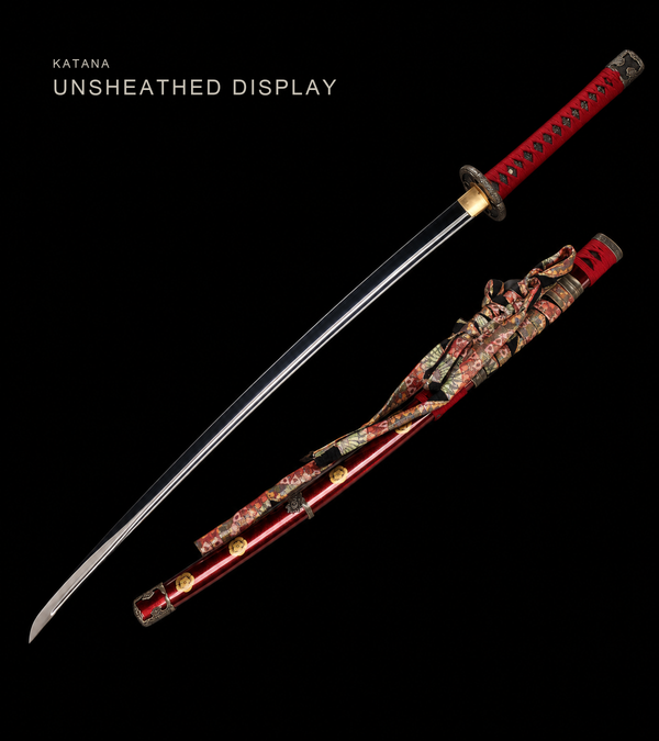 Unsharpened Chrysanthemum Mirror Collector Tachi — 65Mn Steel, Alloy Fittings — view 1