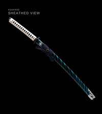 Unsharpened Mirror-Polished Collector Katana — High-Manganese Steel, Green-Bark Lacquer Saya — gallery image 2