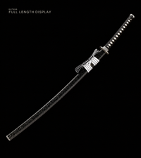 Unsharpened Cloud-Dragon Collector Katana — 5160 Spring Steel, Copper-Alloy Fittings — gallery image 2
