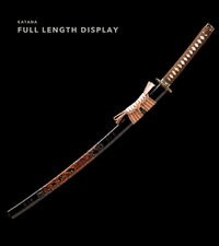 Unsharpened Twin Cloud-Dragon Relief Collector Katana — 5160 Steel, Slim Saya — gallery image 2