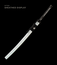Unsharpened Gilt-Lion Collector Katana — Clay-Tempered T10, Lacquered Saya — gallery image 2