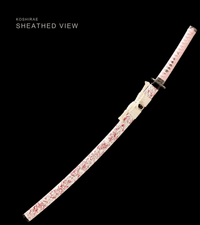 Unsharpened Python-Motif Collector Katana — 5160 Spring Steel, Copper-Alloy Fittings — gallery image 2