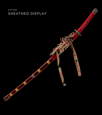 Unsharpened Chrysanthemum Tachi for Display – 65Mn Steel — gallery image 2
