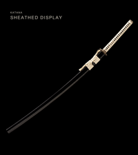 Unsharpened Odachi — 130 cm Patterned Steel, Ivory Ito, Twin-Fish Tsuba — gallery image 2