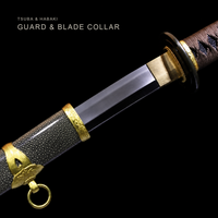 Unsharpened Refined Jigane Naval-Style Collector Sword — Brown Ito, Rayskin Saya — gallery image 3