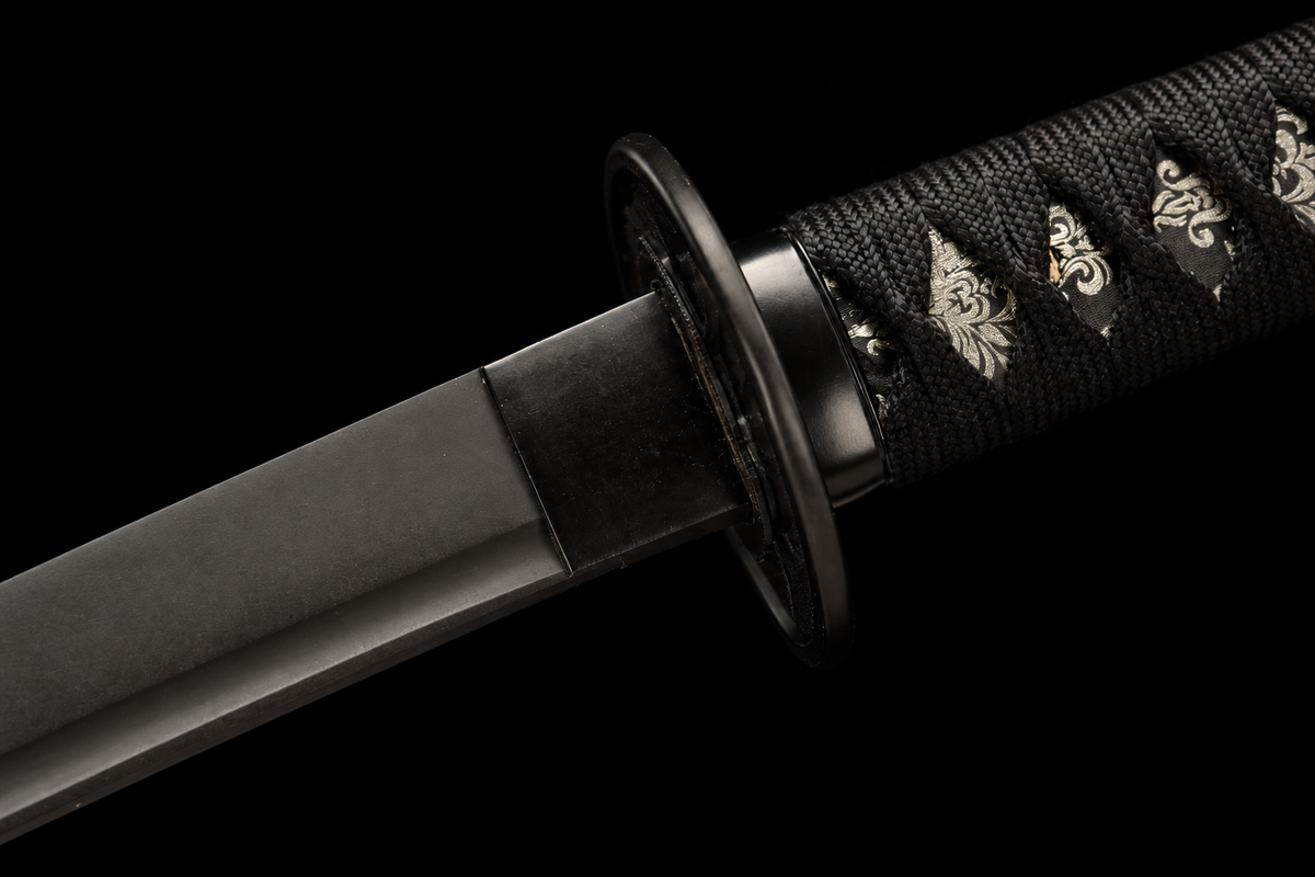 Phantom Katana — Titanium-Coated 5160, Blackened Fittings