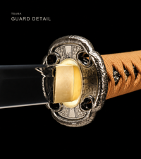 Unsharpened Deep-Curve Collector Tachi — 1060 Steel, Mirror Polish — gallery image 3