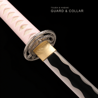 Unsharpened Python-Motif Collector Katana — 5160 Spring Steel, Copper-Alloy Fittings — gallery image 3