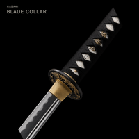 Unsharpened Gold-Dragon Relief Collector Katana — 5160 Steel, Copper Fittings — gallery image 4