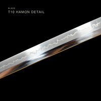 Unsharpened T10 Collector Type 98 Sword — Tan Ito, Olive Iron Saya — gallery image 4