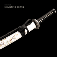 Unsharpened Lantern-Motif Collector Wakizashi — 5160 Steel, Copper-Alloy Fittings — gallery image 3