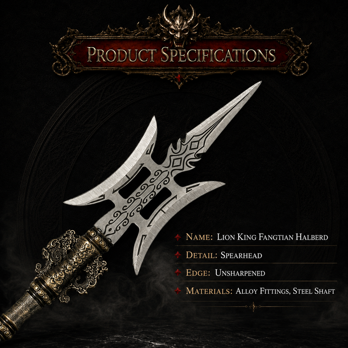 Celestial Three-Edge Miniature Spear - handle detail - MythArc collectible