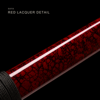 Unsharpened Chrysanthemum-Tsuba Katana — Mirror-Polished 5160, Red Mottled Saya — gallery image 4