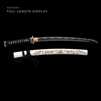 Unsharpened Lantern-Motif Collector Wakizashi — 5160 Steel, Copper-Alloy Fittings — gallery image 4