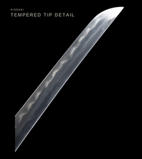 Unsharpened Lotus-Openwork Collector Katana — Clay-Tempered T10, Iron Tsuba — gallery image 5