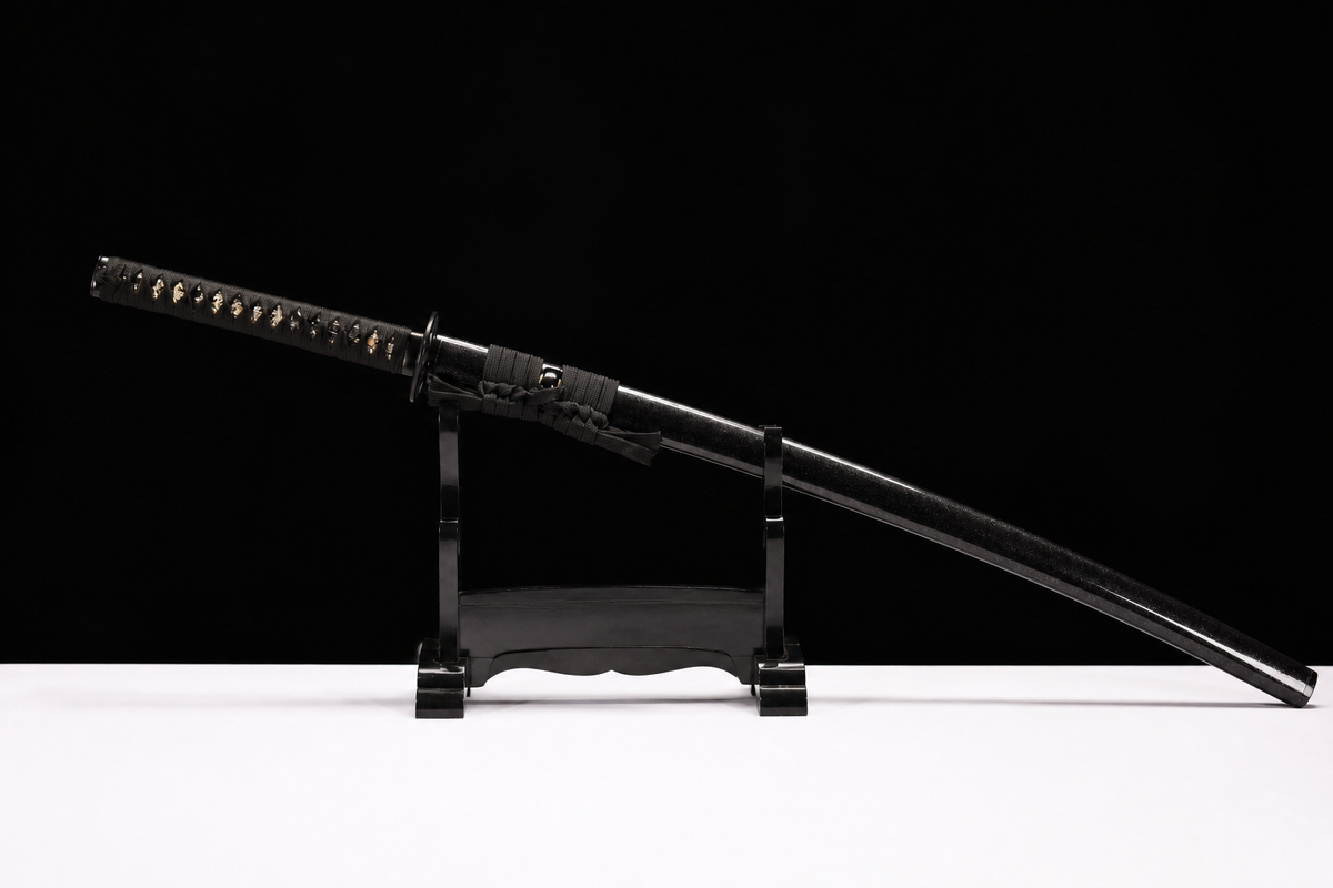 Phantom Katana — Titanium-Coated 5160, Blackened Fittings