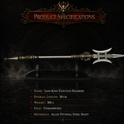 Celestial Three-Edge Miniature Spear - view 6 - MythArc collectible