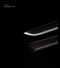 Unsharpened Phoenix Collector Katana — Black Saya, Copper Phoenix Tsuba — gallery image 6