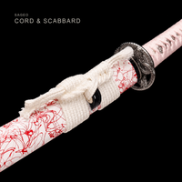 Unsharpened Python-Motif Collector Katana — 5160 Spring Steel, Copper-Alloy Fittings — gallery image 6