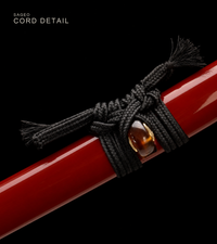 Unsharpened Red-Copper Collector Wakizashi — 1065 Steel, Pearl Rayskin Tsuka — gallery image 6