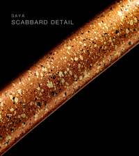 Unsharpened Collector Katana — Lavender Ito, Gold Metallic Saya — gallery image 4