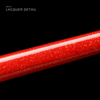 Unsharpened Collector Ninjato — Red Gold-Fleck Saya, Straight Profile — gallery image 6