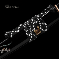 Unsharpened Shell-Inlay Wakizashi — Mirror-Polished 1065, Copper Fittings — gallery image 6
