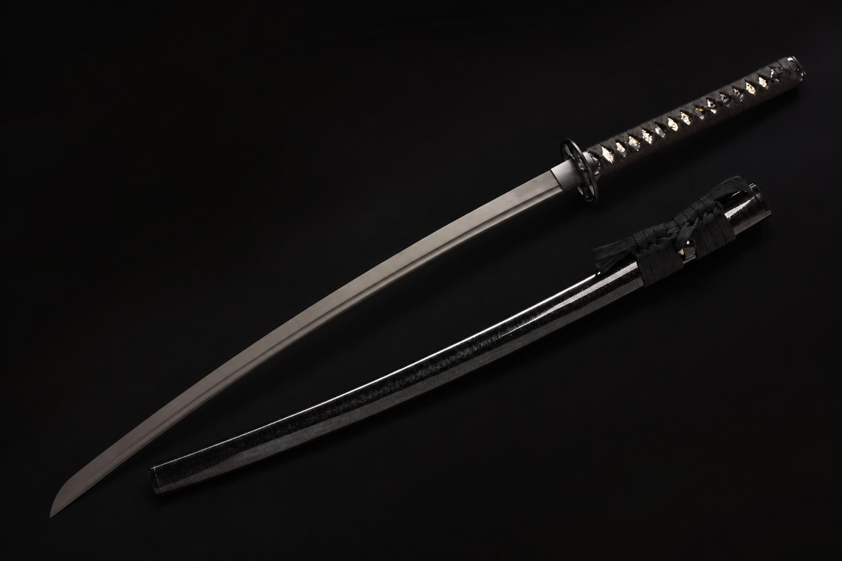 Phantom Katana — Titanium-Coated 5160, Blackened Fittings