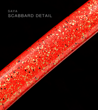 Unsharpened Collector Katana — Grey Ito, Red Metallic Saya — gallery image 6