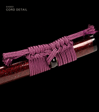 Unsharpened Copper-Mounted Collector Katana — 5160 Spring Steel, Cypress Lacquer Saya — gallery image 5