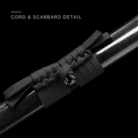 Unsharpened Phantom Katana — Titanium-Coated 5160, Blackened Fittings — gallery image 6
