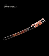Unsharpened Twin Cloud-Dragon Relief Collector Katana — 5160 Steel, Slim Saya — gallery image 6