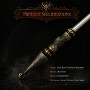 Celestial Three-Edge Miniature Spear - view 7 - MythArc collectible