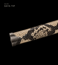 Unsharpened Serpent-Motif Collector Katana — Grade 45 Carbon Steel, Lacquered Hardwood Saya — gallery image 7