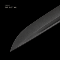 Unsharpened Phantom Katana — Titanium-Coated 5160, Blackened Fittings — gallery image 7