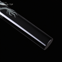 Unsharpened Wave-Hamon Katana — Clay-Tempered T1095, Bo-Hi and True Yokote — gallery image 7