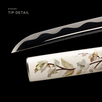 Unsharpened Lantern-Motif Collector Wakizashi — 5160 Steel, Copper-Alloy Fittings — gallery image 6