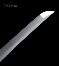 Unsharpened White Dragonfly Collector Katana — 1065 Steel, Piano-Lacquer Saya — gallery image 7