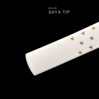 Unsharpened Twisted-Grain Katana — Folded T8, White Eagle Saya — gallery image 5