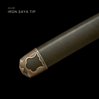 Unsharpened T10 Collector Type 98 Sword — Tan Ito, Olive Iron Saya — gallery image 7