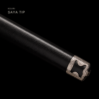 Unsharpened Han-Tachi Katana — Mirror-Polished 5160, Textured Black Saya — gallery image 6