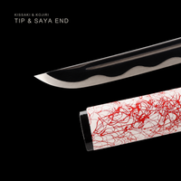 Unsharpened Python-Motif Collector Katana — 5160 Spring Steel, Copper-Alloy Fittings — gallery image 7