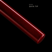 Unsharpened Karakusa Katana — Clay-Tempered T1095, Wine Saya, Green Ito — gallery image 7