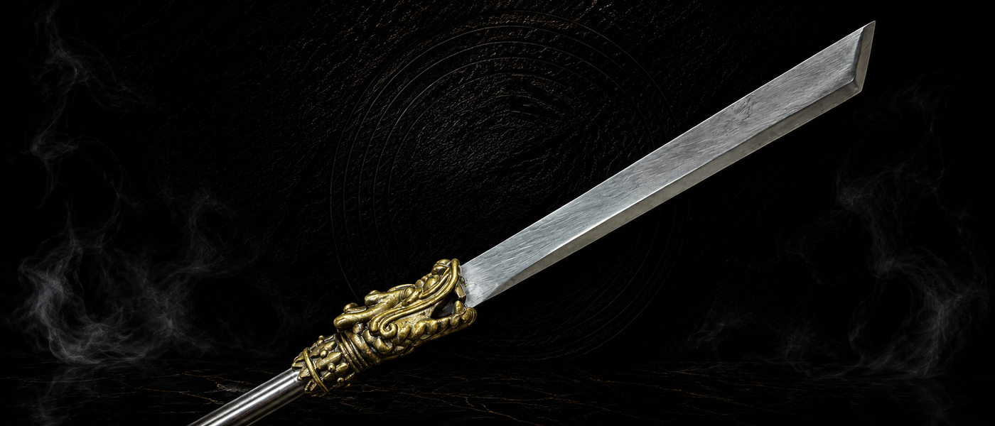 Ornamental Short Spear Miniature - lifestyle shot - MythArc collectible