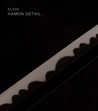 Unsharpened Blackened Collector Katana — Red Metallic Saya — gallery image 6
