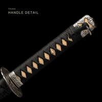 Unsharpened T10 Tachi for Display – Hammered Finish — gallery image 8